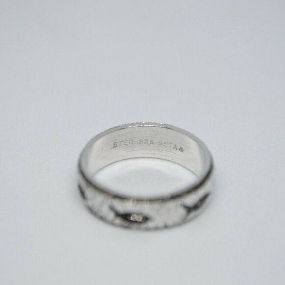 SETA Sterling Silver .925 Etched Fish Religious - Picture 2 of 4